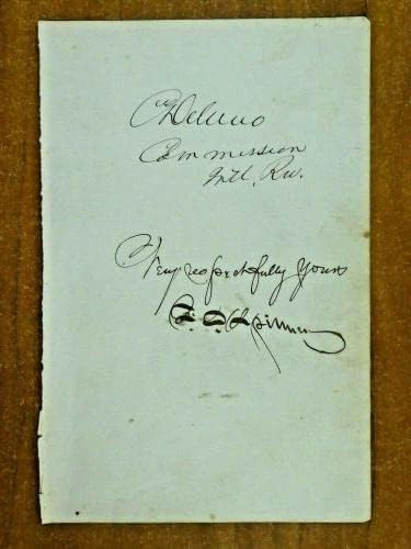 קולומבוס דלאנו 1809-1896 פרנסיס אי. ספינר 1802-1890 חתם על פייג ' עם פרק. הערה-החתימות חתוכות