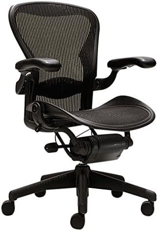 הרמן מילר איירון גודל ב משרד כיסא / מתכוונן זרועות / אחורי הטיה מגביל / תמיכה המותני כרית