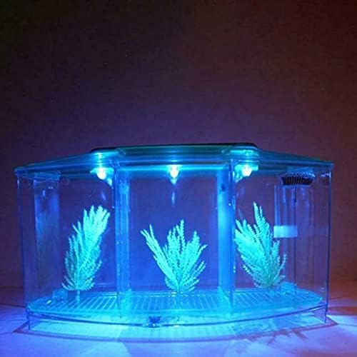 WSSBK מיני אקווריום מיכל דגים אקווריום עם מנורת LED אור דג טנק דגים שולחן עבודה אקווריום מיכלי דגים