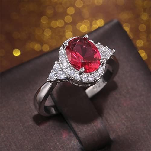 גדול טבעת קלאסי אדום פנינה טבעת עם אירופאי ואמריקאי מיקרו סט זירקון אופנה נשים של טבעת טבעת עבור בני