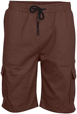 מכנסי מטען של ymosrh לגברים לגברים ספורט בכיס כיס מכנסיים קצרים מזדמנים רצה