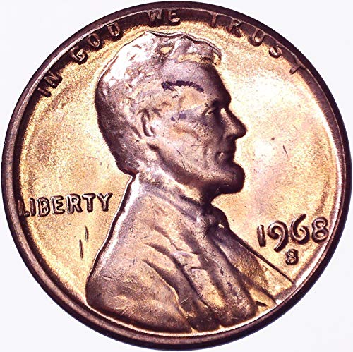 1968 S Lincoln Memorial Cent 1c מבריק ללא מחזור