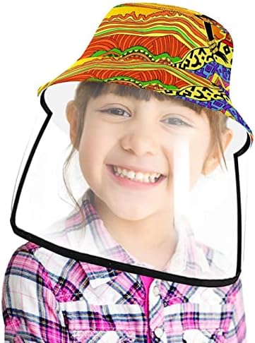 כובע מגן למבוגרים עם מגן פנים, כובע הדייג כובע השמש, סגנון רטרו דגל אמריקאי