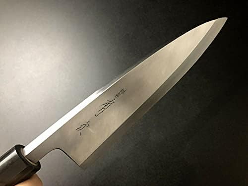 סכין יפנית Aritsugu שף Deba פלדה לבנה 255 ממ 10.03 מגנוליה התאמה אישית שם