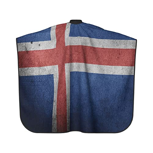 דגל איסלנד הדפסת תלת מימד הדפסת ספר מקצועי כף שיער חיתוך שיער חותך שיער חותך מספרה כפיה סינר 55 x 66