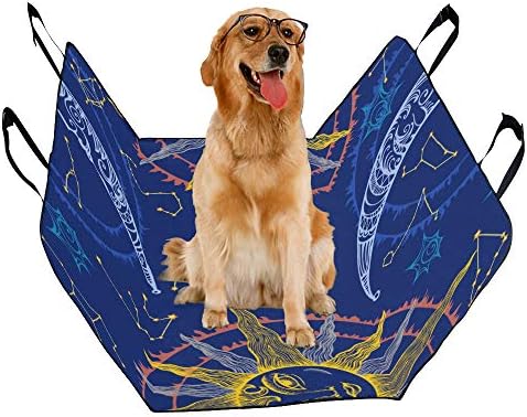 מותאם אישית קונסטליישן עיצוב סגנון אסטרונומיה הדפסת רכב מושב מכסה לכלבים עמיד למים החלקה עמיד רך