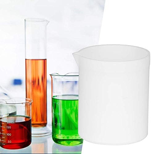 כוס, טפלון כוס חומצה ובסיס עמיד כוסות גבוהה שימון לבן מדידת כוס למעבדה