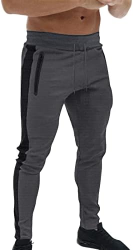 מכנסי מטען איילזט לגברים מטושטשים עם רוכסן כיסים מזדמנים רחוב ספורט ספורט גברים רזים מכנסיים מכנסיים