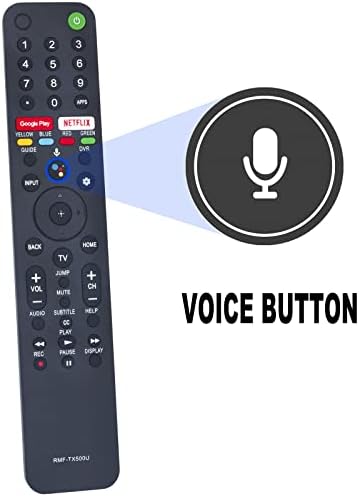 New RMF-TX500U Replacement Voice Remote Control fit for Sony Bravia LCD TV XBR-55A8H XBR-65A8H KD-75X750H KD-55X750H