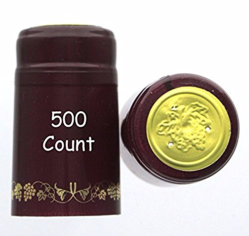 בורגונדי עם ענבי זהב PVC Capsules-500 ספירת