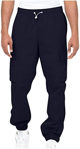 גברים של טיולים מכנסיים מהיר יבש קל משקל חיצוני צפצף דיג נסיעות מכנסיים עבודת מטען מכנסיים עם רוכסן כיסים