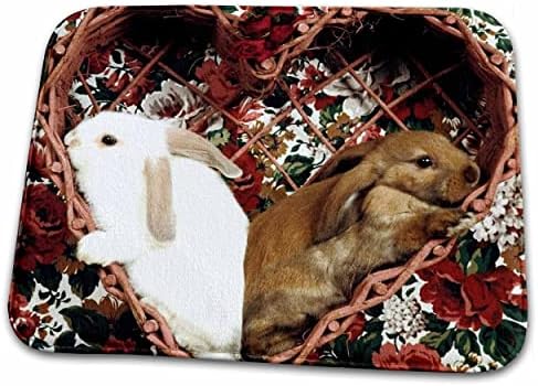 3 רוז המדינה ארנבות ב לב בצורת סל - אמבטיה אמבטיה שטיח מחצלות