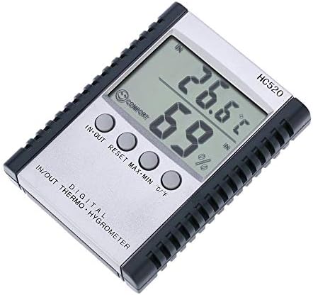 WSSBK LCD דיגיטלי מדחום מקורה/חיצוני Hygrometer טמפרטורה מדידת לחות דיגיטלית C/F מקסימום תצוגה ערך