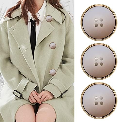 כפתורי מתכת יוקרתיים לאמנות כפתורי תפירה/כפתורי חולצת אופנה לחצני מפוצץ רוח לאישה מעיל/בלייזר/ז'קט/חליפות 6-6