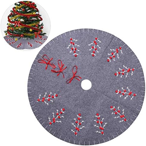 חצאית עץ חג המולד של בינג פנג 120 סמ שטיח עגול קישוטים לחג המולד למזרן רצפה ביתית שנה חדשה חצאיות עץ