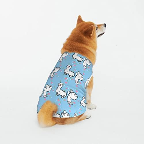 חולצות חיית מחמד כותנה מצחיקות-אלפקה-אהבה-לב תלבושות גור כלב חתול כלב פיג'מה כלב רך אונות סרבלים