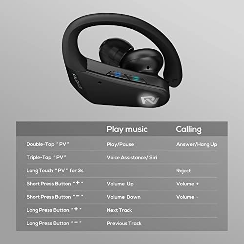 אוזניות Bluetooth של Palovue אוזניות אלחוטיות אמיתיות עם מארז טעינה IPX8 אוזניות קול אטומות למים