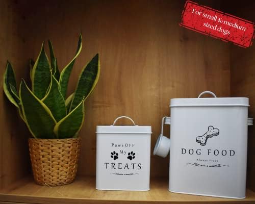מרקי בית כלב מזון סל & מגבר; פינוקים מיכל-לרוחב ידיות הדוק מכסים-להאכיל סקופ-פרימיום מבריק אדום