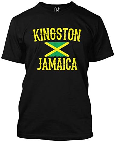 קינגסטון ג'מייקה - חולצת טריקו לגברים ג'מייקנית ראסטה