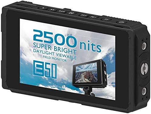 FOTGA E50S 5 אינץ 'Ultra Bright 2500nits צג שדה מצלמה מסך מגע, Wavaform, וקטור, 4K HDMI קלט/פלט, 3G SDI,