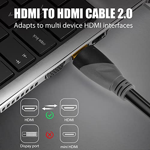 כבל HDMI 4K 100ft במהירות גבוהה כבלי HDMI מחברים מצופים זהב מחברים 4K 60Hz 2K מלא HD 1080P HDMI