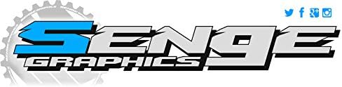 2003-2004 SX Zany Orange Senge Graphics ערכה שלמה עם Rider I.D. תואם ל- KTM