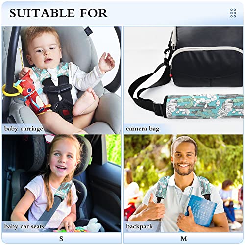 מכסה רצועת מושב לרכב קקטוס לרכבי רכב לילדים לתינוק 2 יח 'רצועות מושב רכב רפידות כרית כרית כתף מגן כיסוי
