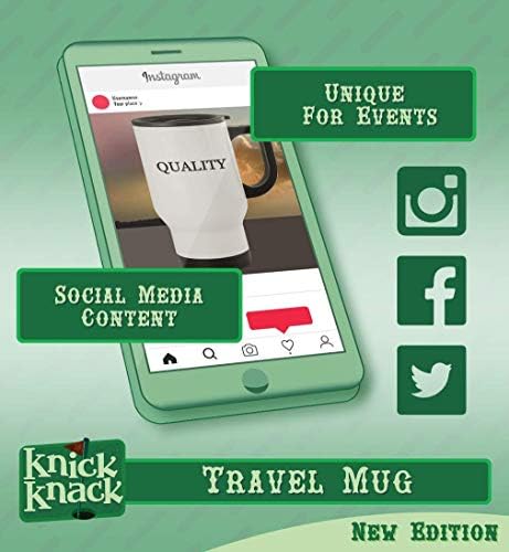 מתנות Knick Knack bergeron - 14oz נירוסטה hashtag נסיעות ספל קפה, כסף