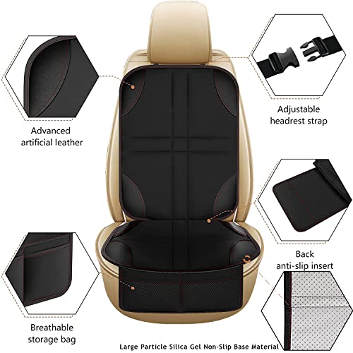 מגן מושב מכונית של UMJWYJ, מגני מושב מכונית 2 פאק למושב רכב הילד - חלקיקים גדולים סיליקה ג'ל