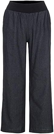 מכנסי יוגה של ג'ילברי לנשים באורך רגל רחב ז'אן ג'ין טרקלין מזדמן עסק