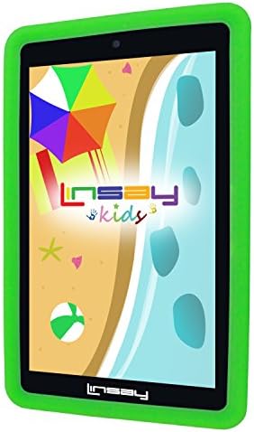 Linsay 7 2GB RAM 32GB Android 12 Tablet עם Case Defender Childs Green