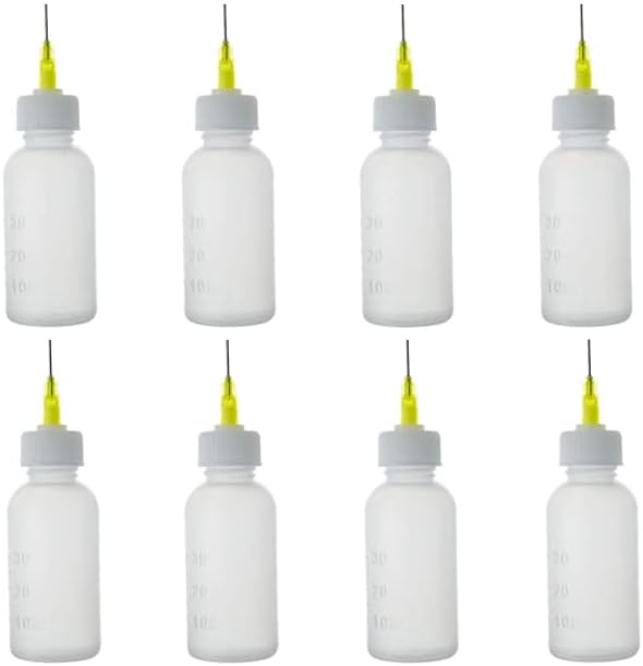 8 יחידות מחט דבק בקבוק דיוק טיפ המוליך בקבוק לסחוט פלסטיק בקבוקי מחלק מחט בדיוק משלוח גריז להדבקה
