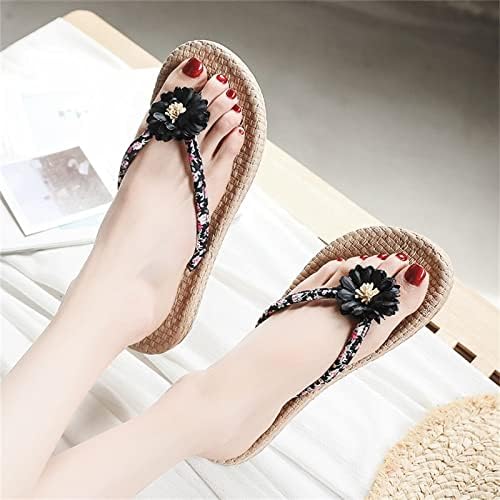 טריז סנדלי נשים גבוהה מוגבר פלטפורמת סנדלי מתגנדר קיץ עם קשת תמיכה כפכפים טריז נעלי נוחות