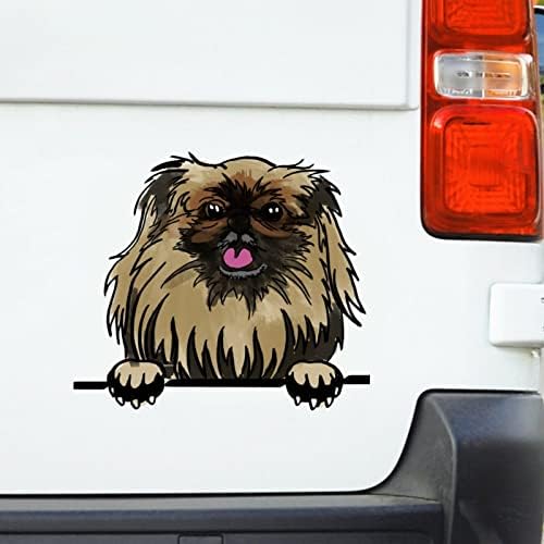 מדבקות חלון רכב פינקזי מדבקות בצבע מים הצצה לכלב מכונית מדבקות כלב כלב חובב מדבקה מדבקה בעלים מדבקות מכונית מדבקה