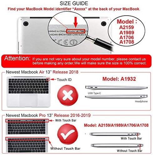 ICASSO עבור MacBook Pro 13 אינץ 'מארז 2022 2021 2020- שחרור A2159/A1989/A1706/A1708/A2338M2 M1, מארז קשה,
