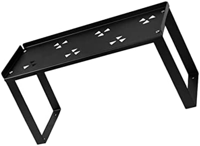 מדף שחור תשמיש מחזיק מדף ארון מדף עבור שולחן 1 מחשב ברזל אמנות מדף לגיבוב אמבטיה מדף מזווה אחסון
