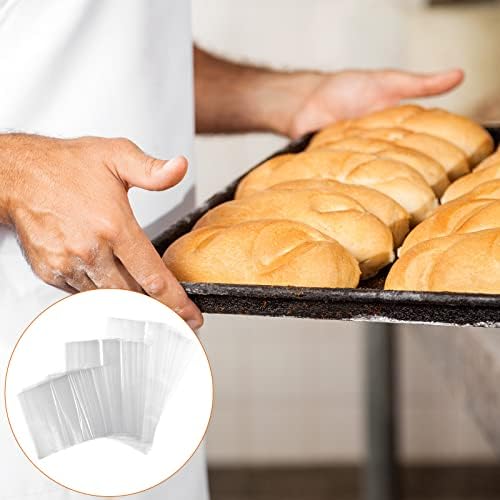לחם תיק עבור תוצרת בית לחם 120 חבילה לשימוש חוזר ברור שקיות אריזת כיכר אחסון שקיות פלסטיק פופקורן שקיות לחם