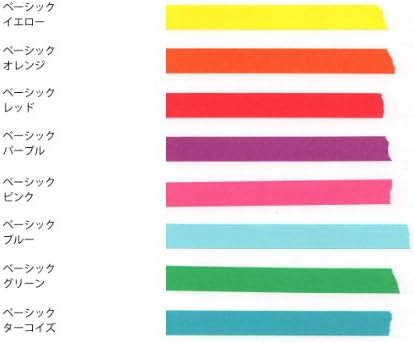 מארק סטייל טוקיו טוקו קלטת מיסוך יפנית של 8 גלילי מיני- סט מתנע מאסט צבעוני צבעוני