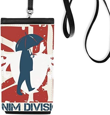 דפוס מטרייה כחול אדום דפוס גרפיטי רחוב ארנק ארנק תלייה כיס נייד כיס שחור