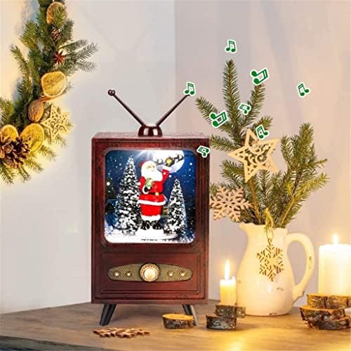 ZGJHFF MINI TV MUSICBOX תיבת מוסיקה לחג המולד פופולריות לתצוגה