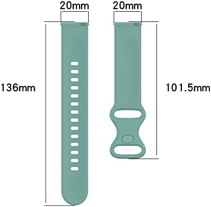 E ECSEM להקות תואמות ל- AMAZFIT GTS 4 מיני סרטי כף יד 20 ממ שחרור מהיר שחרור סיליקון צמיד צבעוני