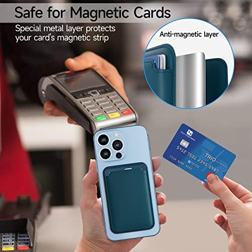 מחזיק כרטיסי ארנק מגנטי EDC מיועד לתואם Magsafe לאייפון 13/13 Pro/13 Pro Max/13 Mini/12/12 Pro/12 Pro
