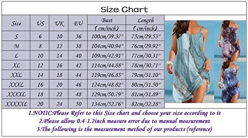 שמלות מזדמנות MIDI נשים הדפס מזדמן שמלת רצועה ללא שרוולים שמלות רופפות שמלות חג שמלות בית חוף ל
