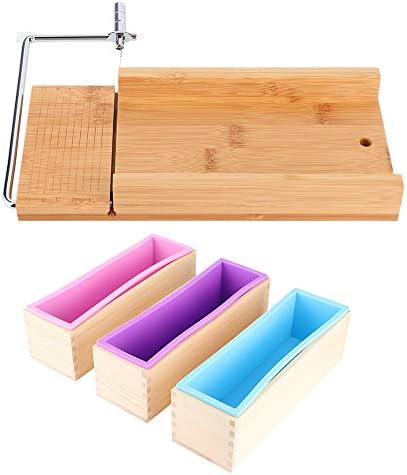 1200 מל SOAP DIY ייצור ציוד, עובש סבון עם קופסאות עץ ותבניות סיליקון, חותך סבון ידני למשק בית, 1200 מל ייצור