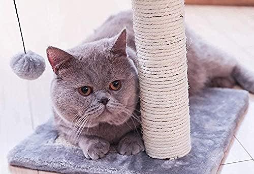 חתול עץ דירה גרוד חתול מגדל כפול סיפון פלטפורמת חתול צעצוע חתול שריטות לוח חתול טיפוס הודעה קטן חתול