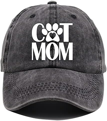 HHNLB חתול אמא ואבא כובע, חתולים מצחיקים מאהב מתכווננת מתנה כובע בייסבול שטוף להורים זוגיים