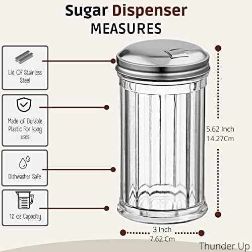 רעם למעלה שייקר סוכר מפלסטיק, שופך סוכר, מתקן שופך סוכר, חמוד, מתקן סוכר, מתקן סוכר מפלסטיק, מתקן סוכר