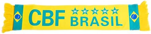קרוזון ברזיל כדורגל צוות אוהדי בגדי צעיף גרב וצמיד עם דגל צבעים ומודפס מדינה שם סט של 3 אביזרי לכל