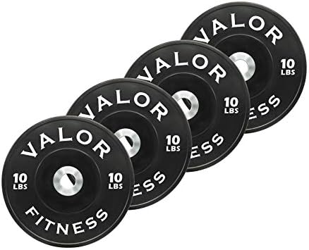 Valor Fitness BPX צלחות פגוש גומי להרמת משקל אולימפי, אימונים צולבים ואימוני כוח ומיזוג