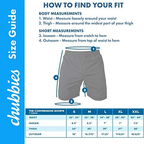 Chubbies Democession Mene Shorts Shorts Shorts 7 Inceseam